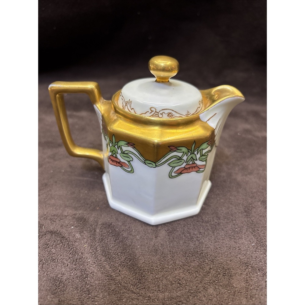 Christmas Bells Azalea Handpainted Noritake japan China Creamer With Lid